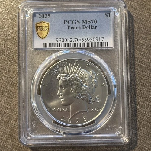 2025 Peace Silver Dollar $1 PCGS MS70