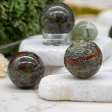 Dragons Blood Jasper Sphere Crystal Healing Decor Spiritual Protection Gift Idea
