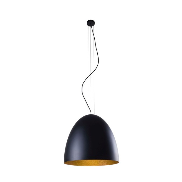 Stylische HäNgelampe Ornella 5 Flmg Schwarz Gold Metall Rund Esstisch Loft-image