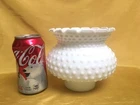 Vintage White Milk Glass Lamp Shade Hobnail Light Globe 3” Fitter Rim