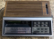 Vintage General Electric AM FM Weather TV Alarm Clock Radio Model 7-4887A Tested