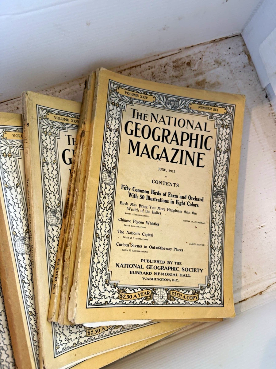 25+ National Geographic 1900-1939 Illustrated Magazines for sale