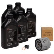 5L ORIGINAL AUDI 0W-30 Motoröl + Ölfilter A1 8X GB A3 8V 8Y Q2 Q3 1.0-1.5 TSI