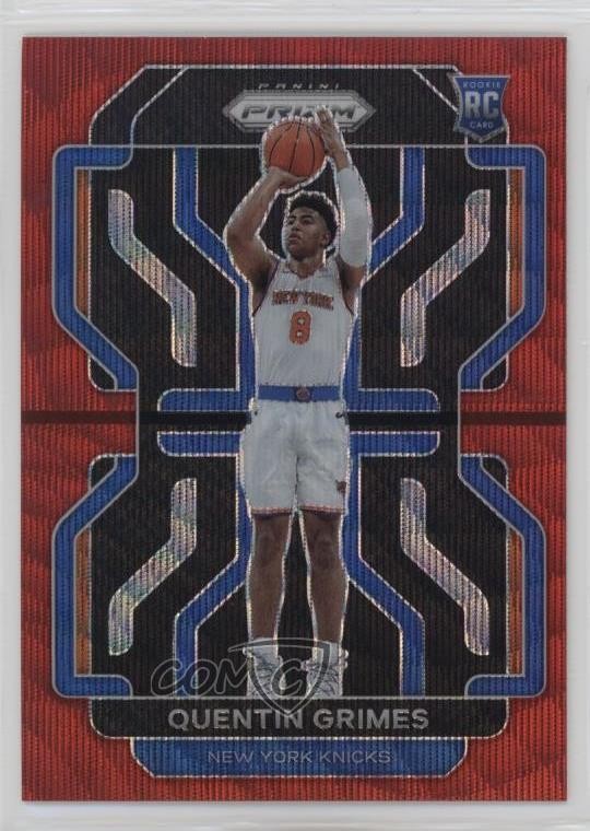 2021-22 Panini Prizm Ruby Wave Prizm Quentin Grimes #285 9p5