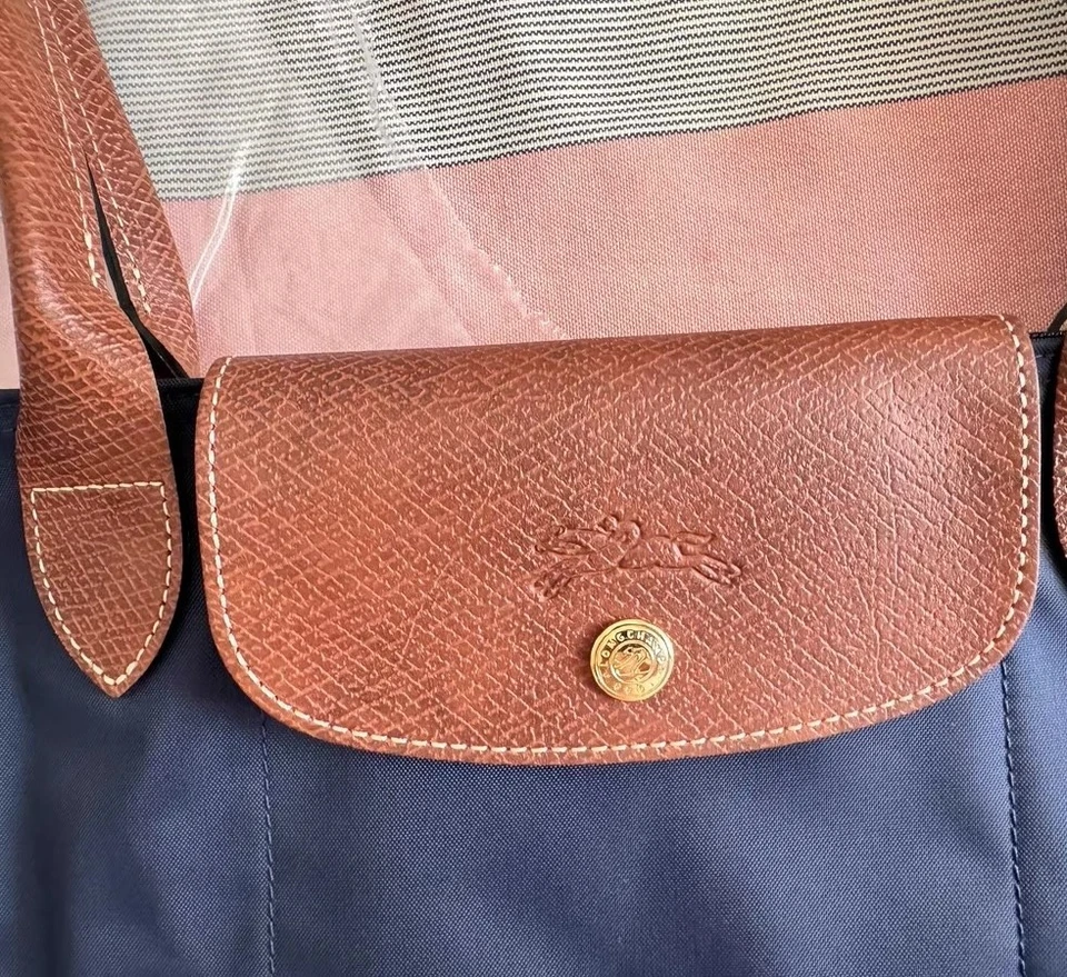 Longchamp Le Pliage azul marino grande Foto 4 de 4