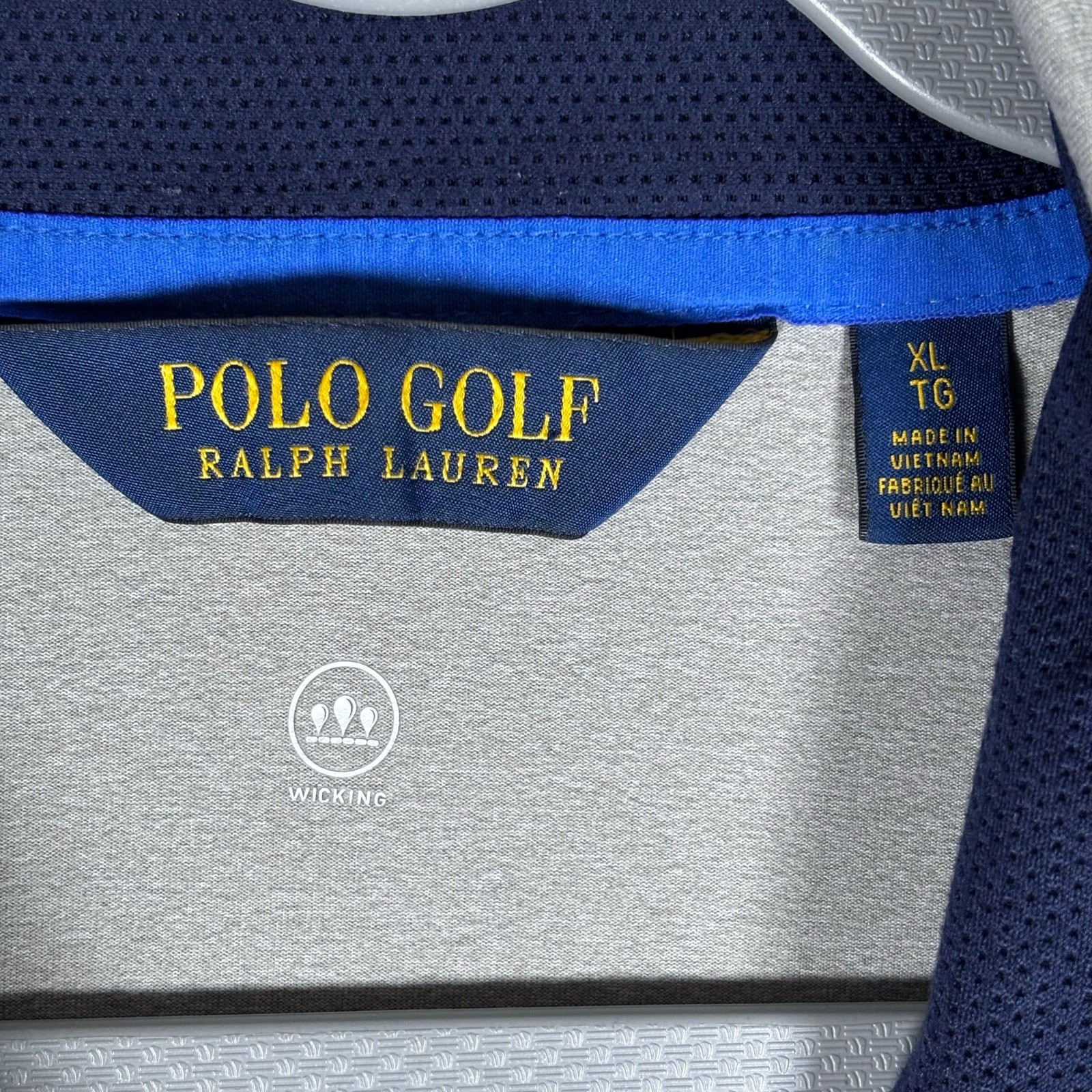 Polo Golf Ralph Lauren Quarter Zip Pullover Gray XL Wicking Golf thumbnail 2