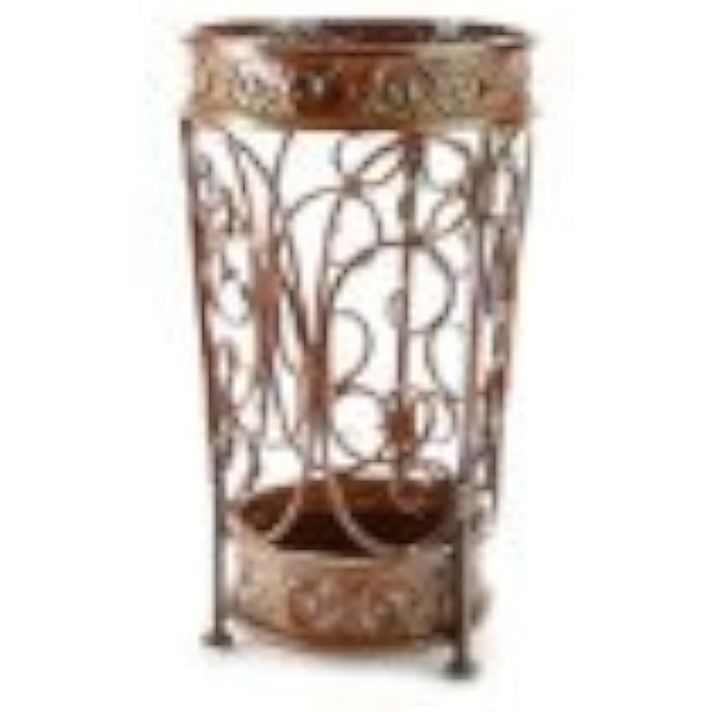 Antique Style Metal Umbrella Stand W/ Removable Drip Tray Home Office Decor New