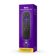 Roku - Voice Remote Pro 2nd Edition  Rechargeable Replacement Voice Remote...