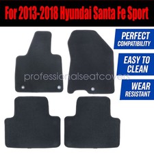 Front Rear Floor Mats Carpet Velour For 2013-2018 Hyundai Santa Fe Sport 4pcs