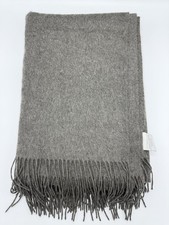 Restoration Hardware - 100 Cashmere Throw Blanket Charcoal Grey, 71"x52" 