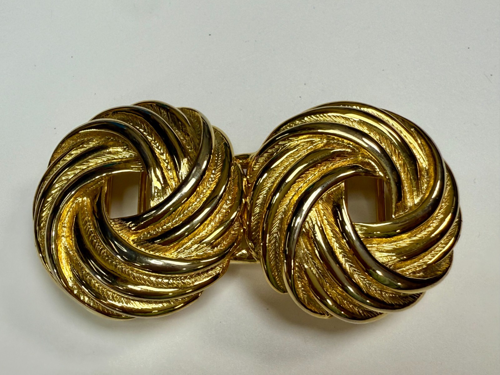 Paquette Signed Interlocking Two Piece Vintage Go… - image 11