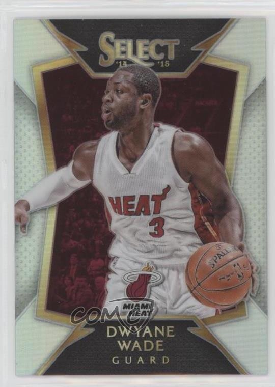2014-15 Panini Select Concourse Silver Prizm Dwyane Wade #2 HOF 03ta