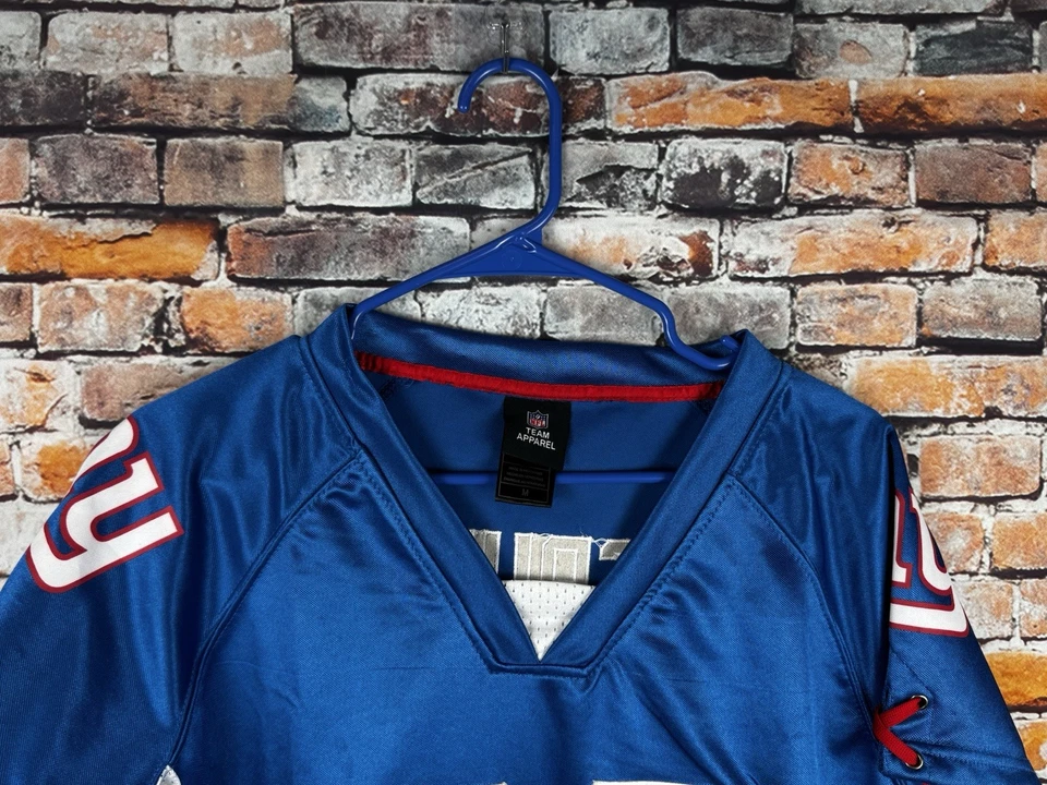 Camiseta mediana Victor Cruz New York Giants azul para mujer lentejuelas NFL Foto 4 de 4