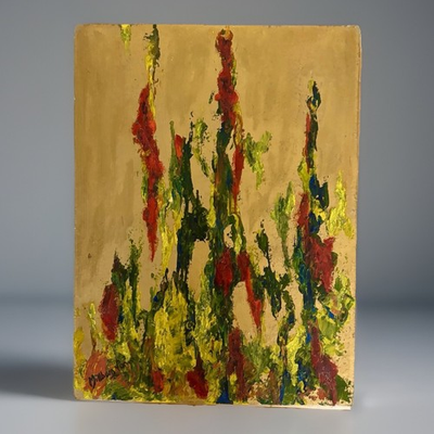 #ad #ad Milburn Porter California Listed Artist Abstract MCM Midernist Oil Painting $126.40