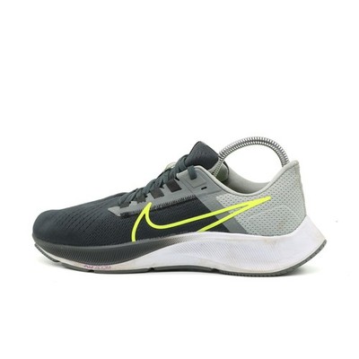 Nike Herren Air Zoom Pegasus 38 Sneaker Grau Gelb Mesh Dämpfung Laufschuh EU 42