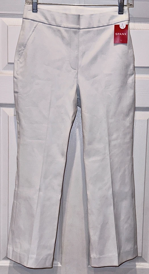 Pantalones al tobillo SPANX On The Go Kick acampanados blancos modeladores para mujer Petite XS S M L XL 1X Foto 4 de 4