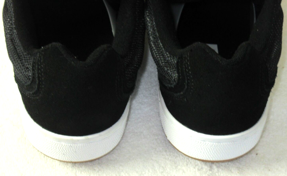 Vans Men's Speed Ls Black True White Suede Mesh Skate Shoes