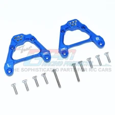 GPM Aluminum Adjustable Rear Damper Mount Blue : Axial SCX10 III Jeep Wrangler