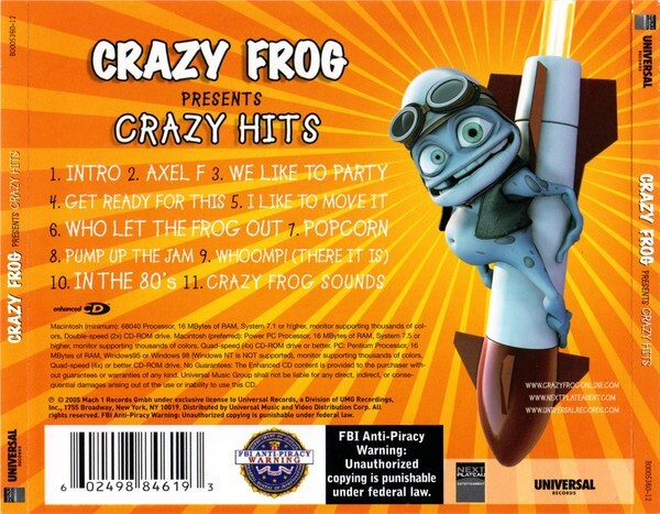 Crazy Frog Presents Crazy Hits by Crazy Frog (CD, Aug-2005