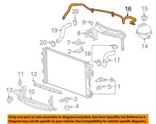 GM OEM 18-19 LaCrosse Cooling Radiator Components-Vent Hose 12653191