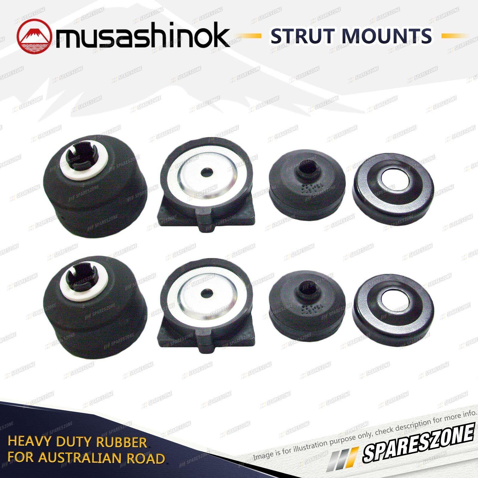 Rear LH+RH Strut Mount Kit for Ford Focus Zetec LR EYDE EDDB EDDF ST170 ...