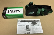 NEW ! Posey Transfer Belt Quick Release Buckle 55" Green & Black Item # 6537Q