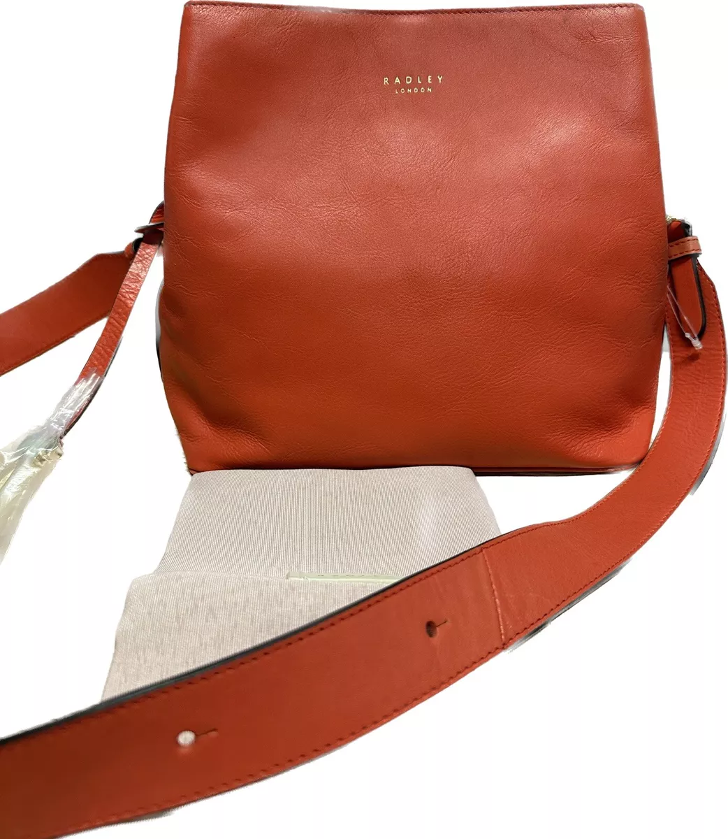 Radley London purse with flapover, Colour- Tan, Leather Material, Signature  Dog | eBay