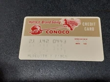 Vintage Conoco Charge Card - Very Good Condition