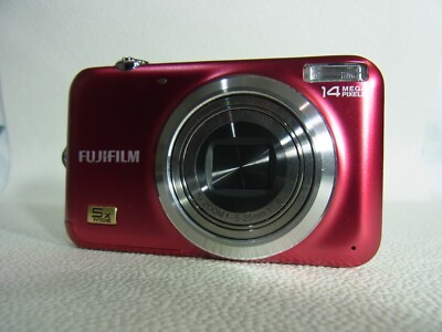 FUJIFILM FINEPIX JX280,RED,5x,2.7in,14MP Excellent from JAPAN