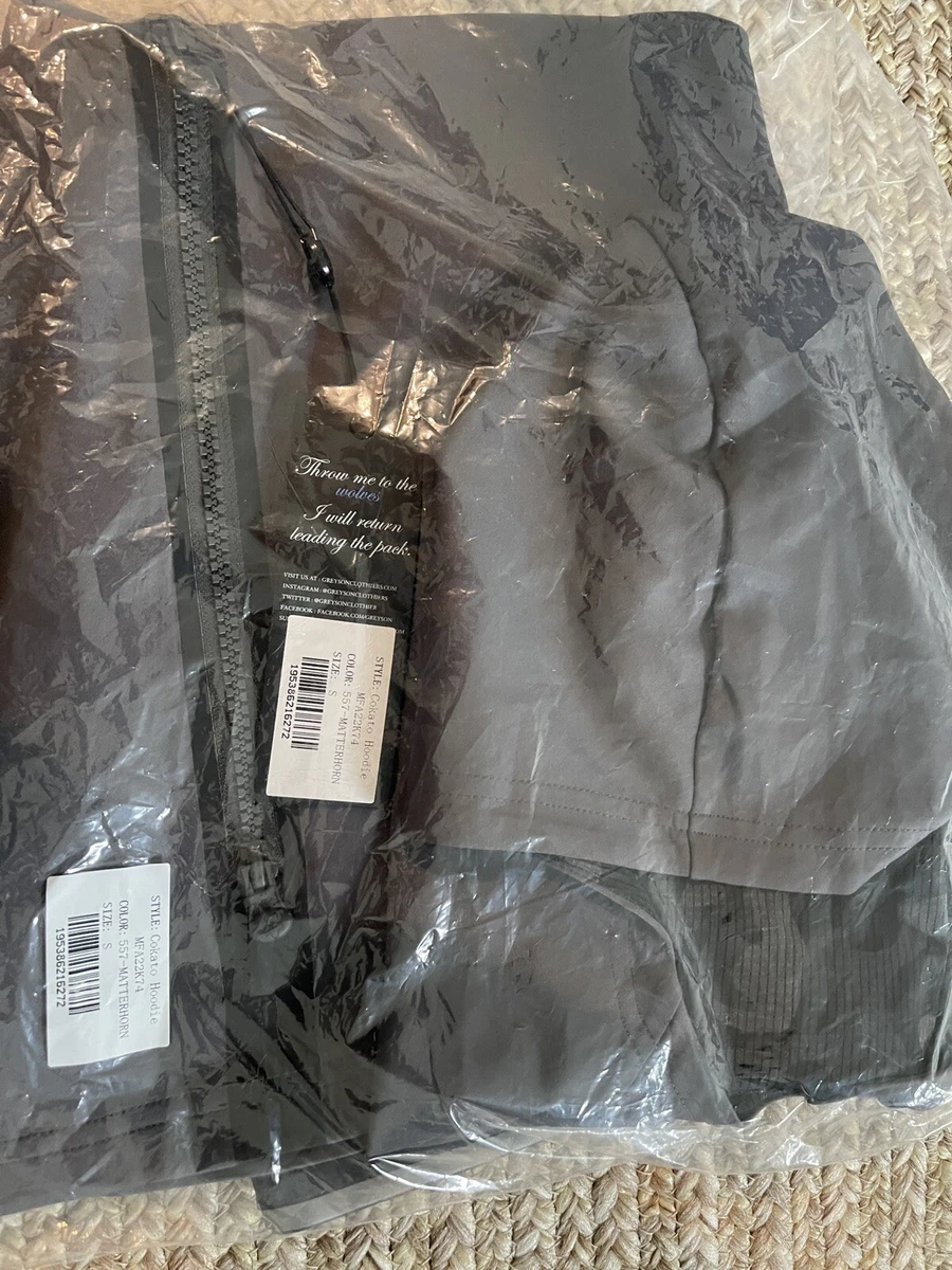 Rare Tour Issue Greyson Men's Cokato Hoodie, Small, Color Matternhorn (Dark Grey