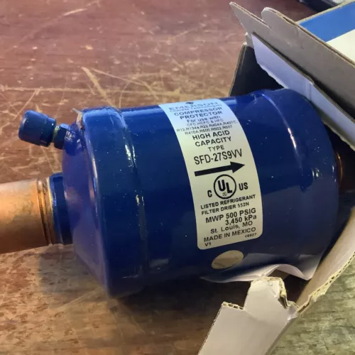 Emerson SFD 27 S 9-VV SFD Suction Line Filter Drier 1-1/8” ODF Drier