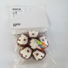 NEW Ikea Plush Duktig Birthday Cake Candles Kitchen Pretend Play Kids Toy