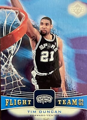 2004-05 Upper Deck Flight Team TIM DUNCAN San Antonio Spurs