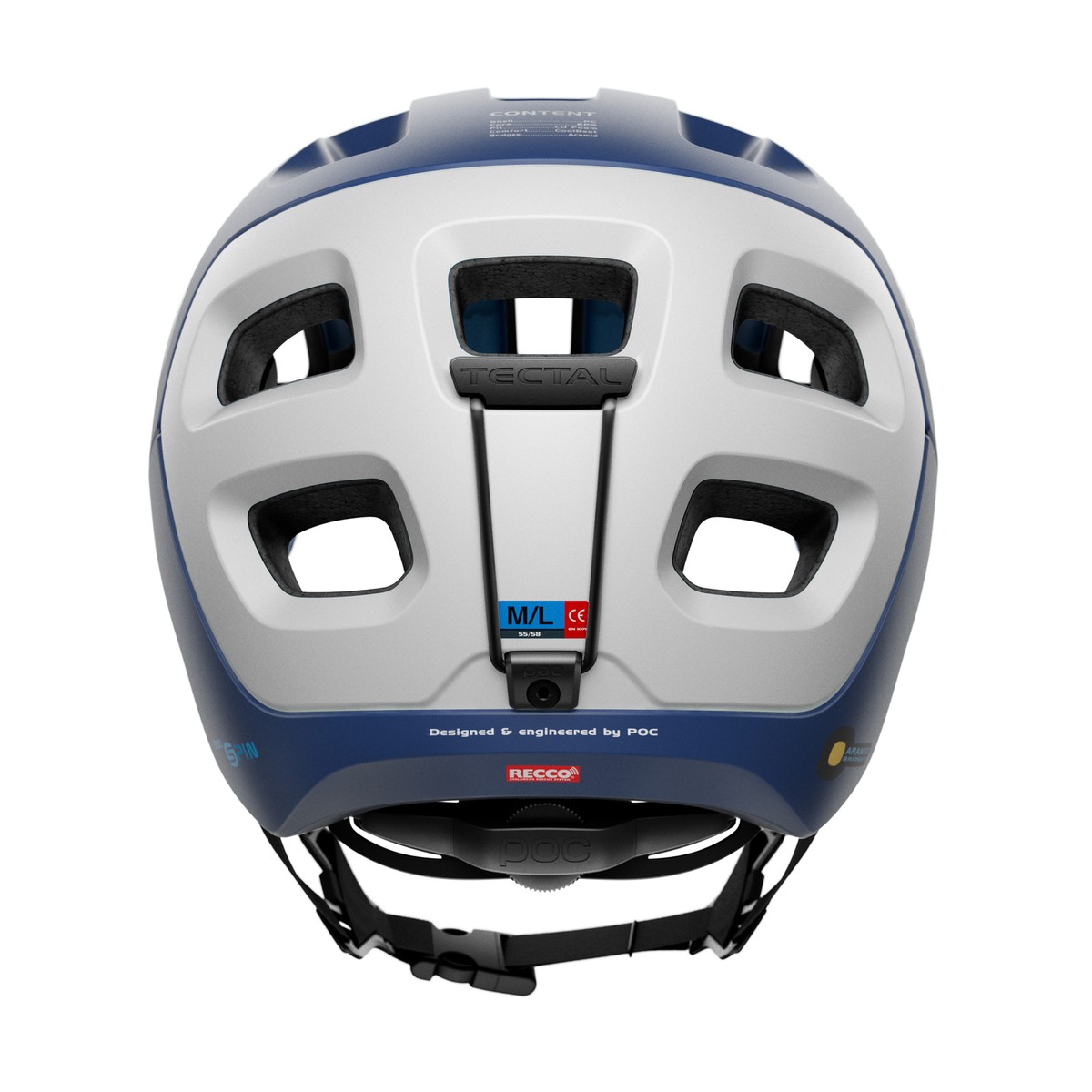Casque VTT POC Tectal Racing SPIN - Bleu/Blanc - Taille XS à S (51-54 Cm)