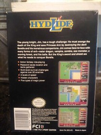 HYDLIDE Nintendo NES Game System Original FCI 1988 Cardboard Collector Case *BOX