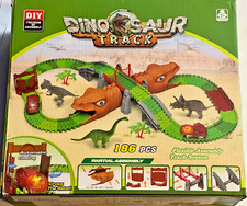 Race Track Dinosaur Track Dinosaur Toys 186pcs. Cave Series DYI NEW