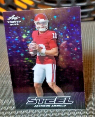 2023 Leaf Trinity Steel Stars and Dots Purple Jackson Arnold #S38 Rc (4/49) SSP