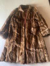 Vintage Hochschild Kohn & Co Coat L/ Xl ? Brown Fur Coat Baltimore 1950s