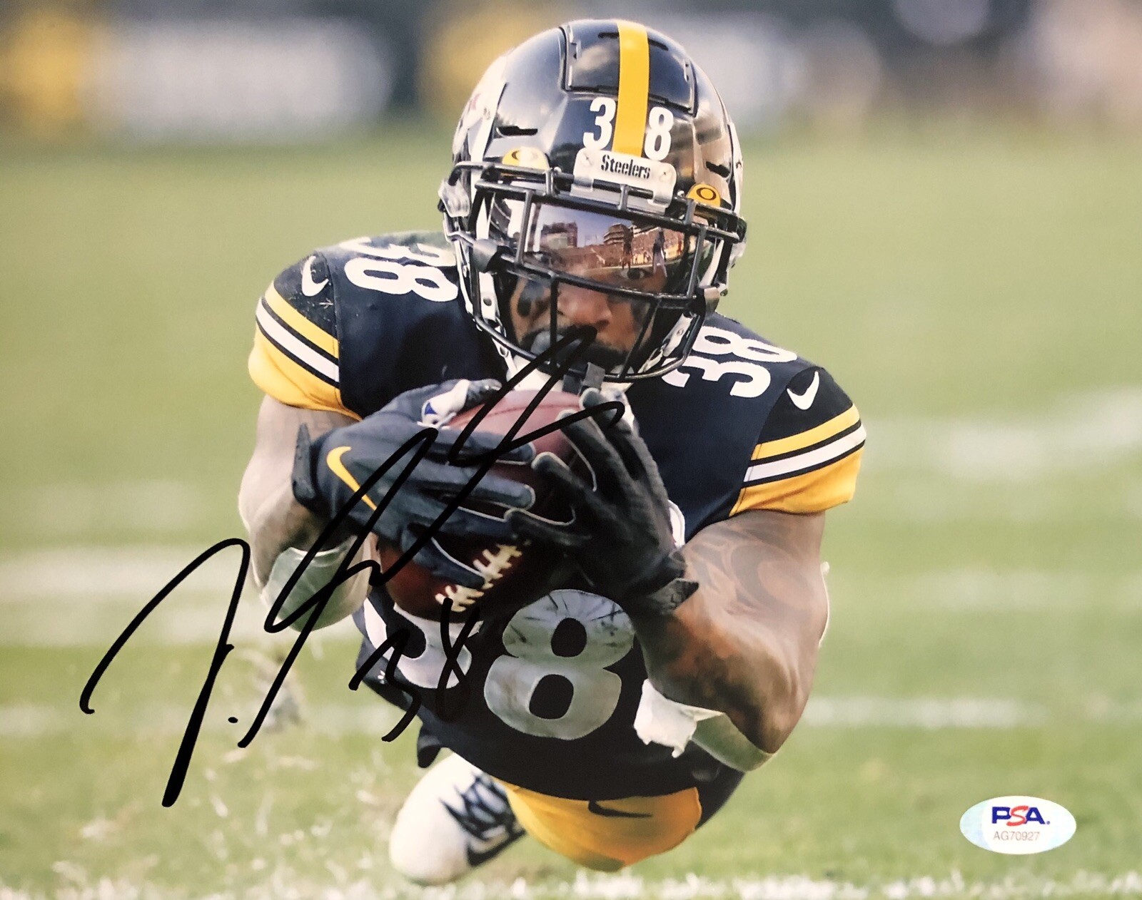 Jaylen Samuels Signed Autographed Pittsburgh Steelers 8x10 Photo Psa/Dna 