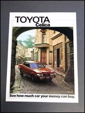 1975 Toyota Celica and GT Vintage Original Car Sales Brochure Catalog