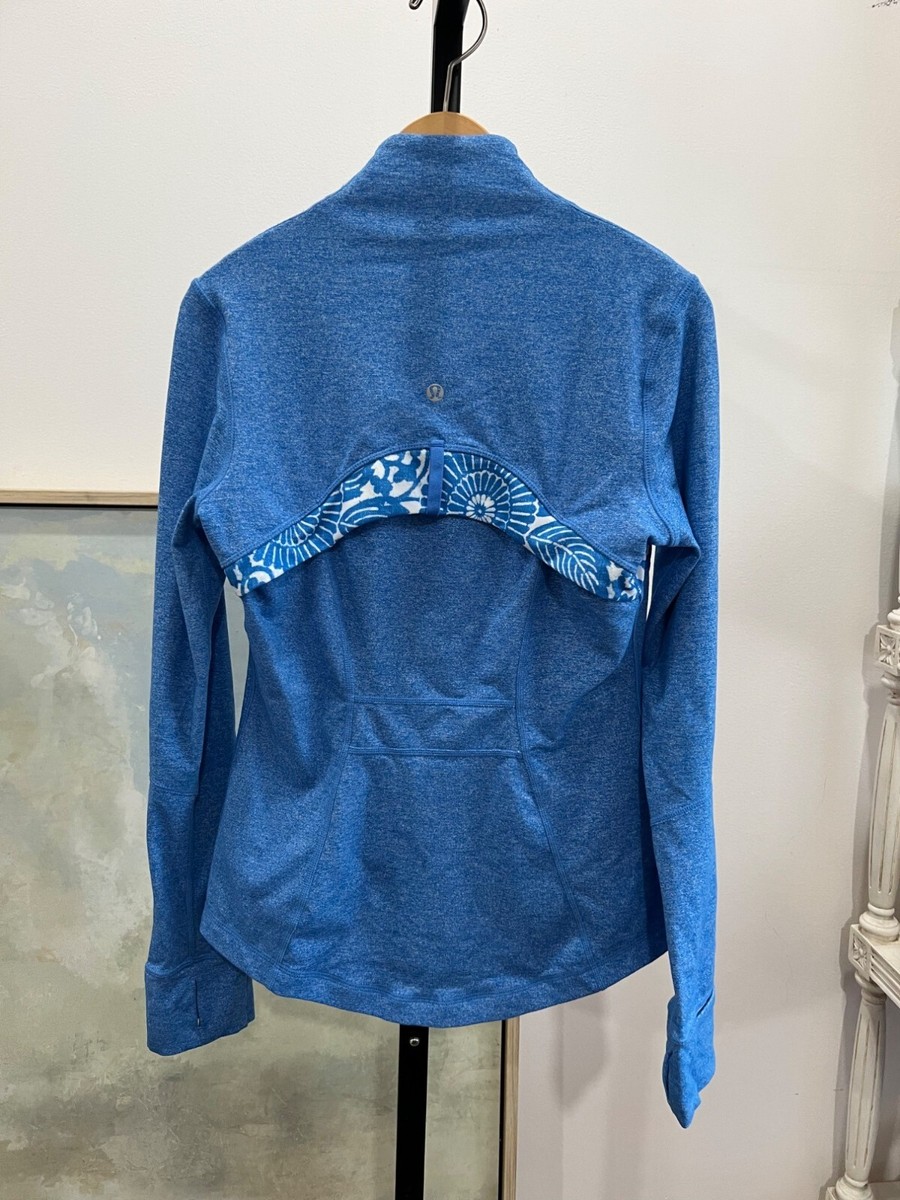 Lululemon Define Jacket In Beachy Floral White Porcelaine Size 6