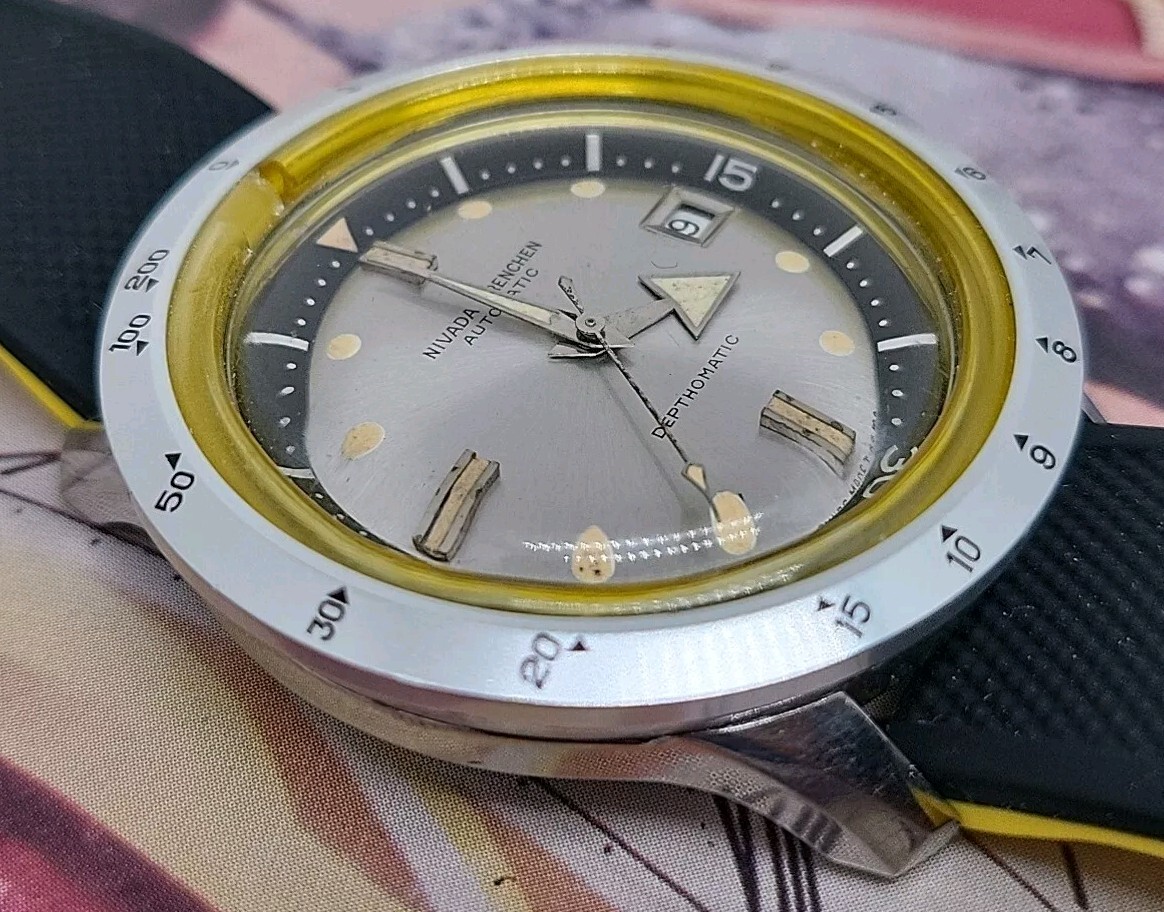 NIVADA GRENCHEN DEPTHOMATIC Automatic Vintage Wat… - image 2