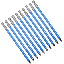 10 Pcs Magnetic Phillips Screwdriver Bits Set 6 Inch Long Anti Slip Phillips Bit