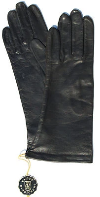 Gants En Cuir Pour Femmes Kaiser Gants Doigts Doublés Cupro Noir 6,5 S - Photo 1/4