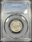 1932-S Washington Silver Quarter 25c PCGS AU55 Key Date