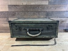 Antique Handmade Wooden Tackle Box Ice Fishing Primitive Sled