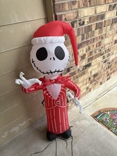 Disney Nightmare Before Christmas Jack Skellington 4 Ft Airblown Inflatable