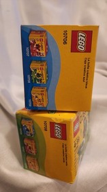 2 New LEGO Classic (1) Creativity Boxes Green 10708 & (1) Blue 10706 New In Box 