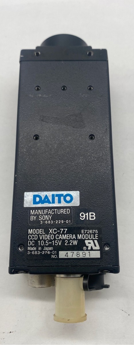 Sony XC-77 Daito CCD Video Camera Module, 10.5-15VDC 2.2W | eBay