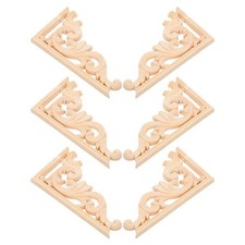  6 Stück Holzapplikationen für Möbel: Holzapplikationen im europäischen Stil –